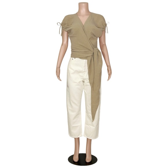 RODEBJER Auren Wrap Top, Raw Clay, Large - Picture 9 of 10